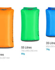 Lifeventure Ultralight 55L Dry Bag (Green)