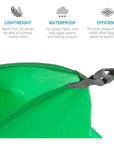 Lifeventure Ultralight 55L Dry Bag (Green)