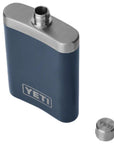Yeti Flask 200ml (Navy) top off top angle