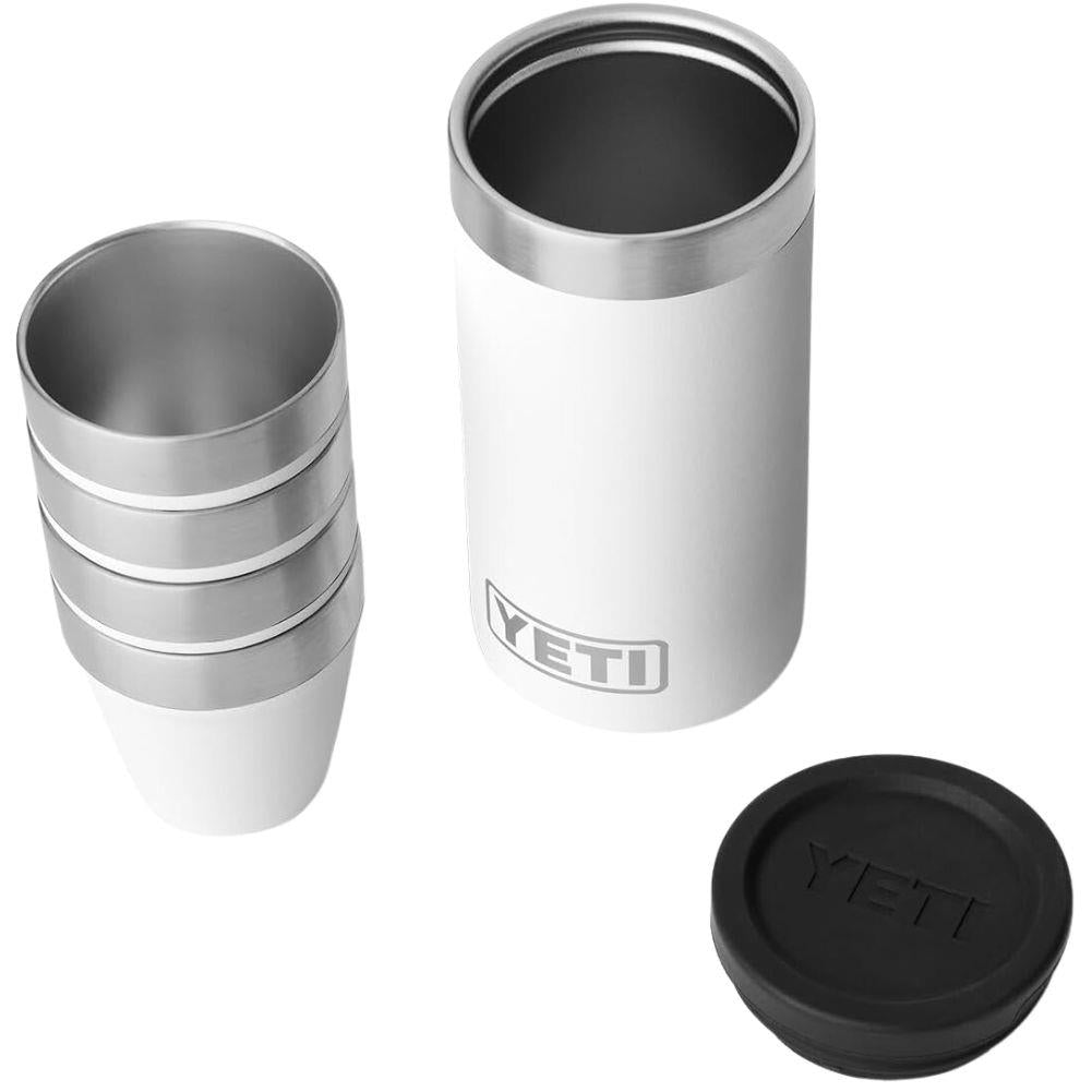 Yeti Shot Glasses (White) top angle all out