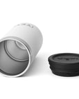Yeti Shot Glasses (White) on its side