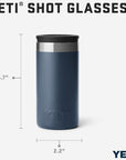 Yeti Shot Glasses (White) measurements