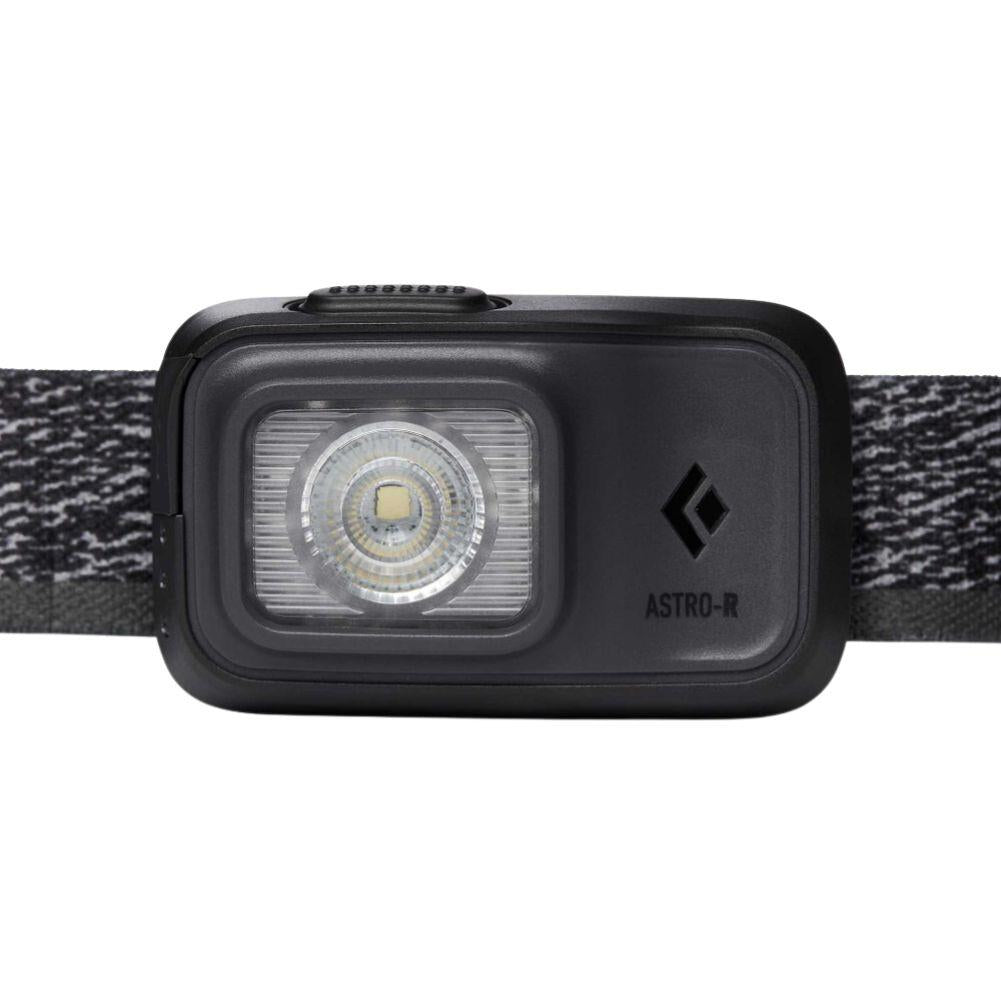 Black Diamond Astro 300 Lumen Rechargeable Head Torch (Graphite) front view
