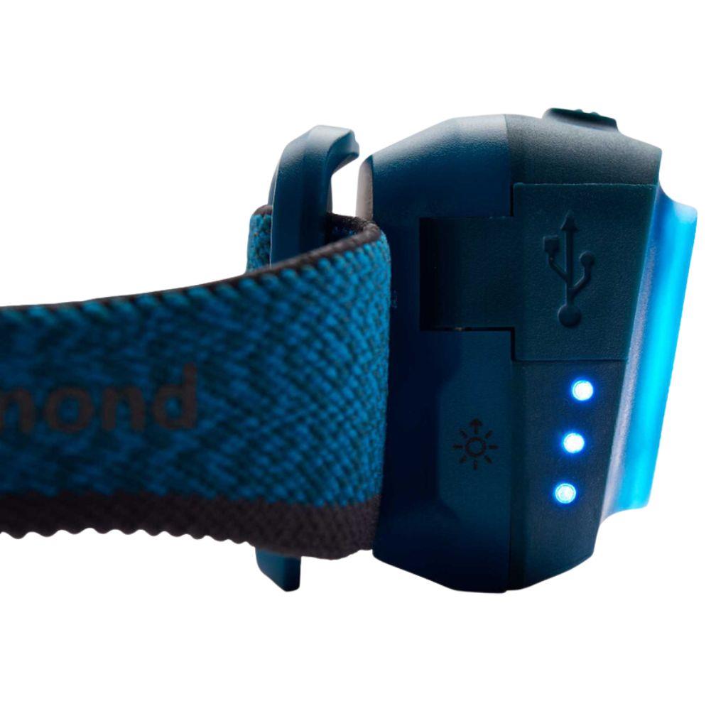 Black Diamond Spot 400 Lumen Rechargeable Head Torch (Azul) right side