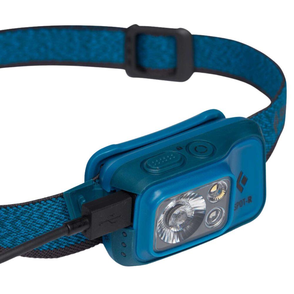 Black Diamond Spot 400 Lumen Rechargeable Head Torch (Azul) plug in