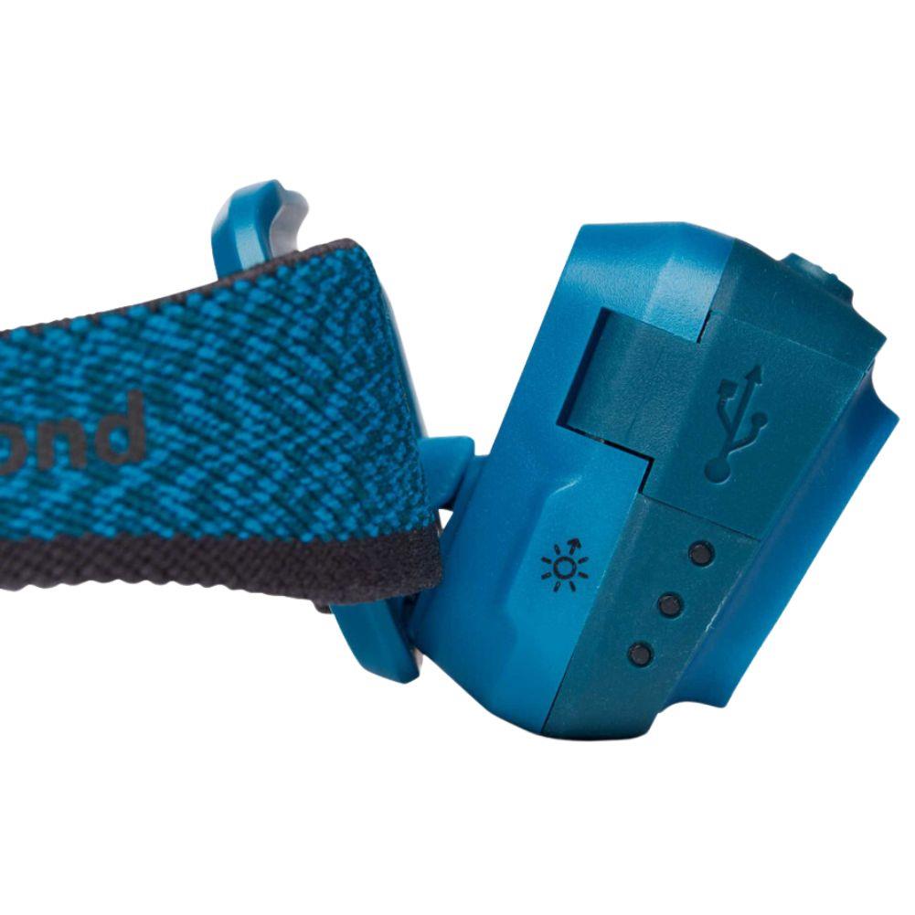 Black Diamond Spot 400 Lumen Rechargeable Head Torch (Azul) tilted