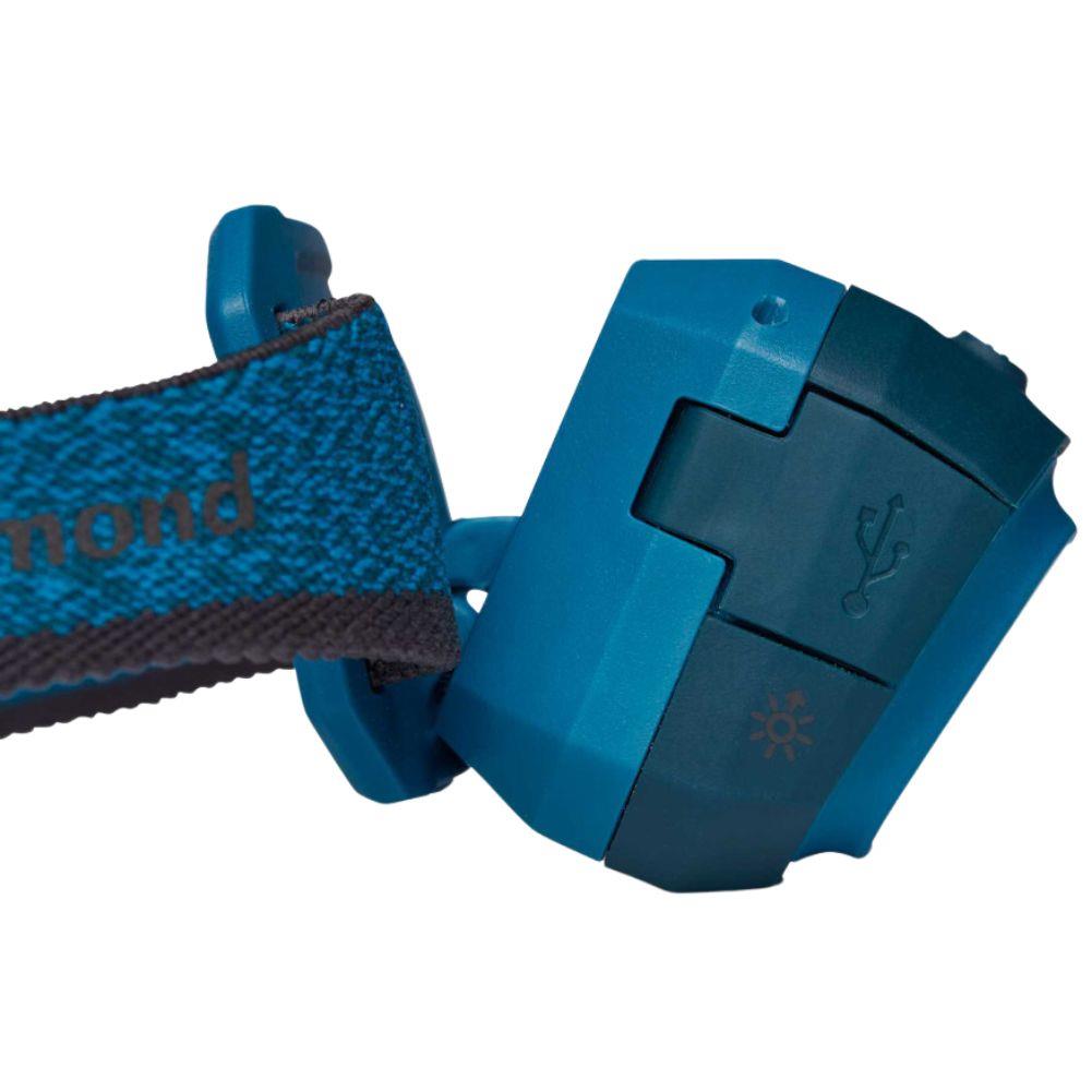 Black Diamond Storm 500 Lumen Rechargeable Head Torch (Azul) tilied