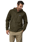 Patagonia Men's Waxed Cotton Jacket (Basin Green) model male front