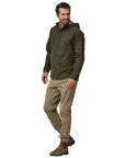 Patagonia Men's Waxed Cotton Jacket (Basin Green) full body male