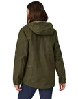 Patagonia Men's Waxed Cotton Jacket (Basin Green) model woman