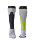 Bridgedale Men's Midweight Merino Performance Over Calf Ski Socks (Lt Grey/Graphite)