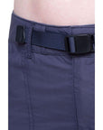 Mountain Equipment Women's Approach Hiking Shorts (Blue Nights) belt