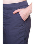 Mountain Equipment Women's Approach Hiking Shorts (Blue Nights) hand in pocket