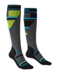 Bridgedale Mountain Junior Ski Socks (Grey/Green)