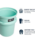 Yeti Loadout 5 Gallon Bucket (Seafoam) bearfoot