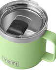 Yeti Rambler 10 oz (296 ml) Stackable Mug (Key Lime) top angle