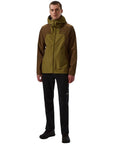 Berghaus Men's Deluge Pro 3.0 Waterproof Jacket (Green/Brown) full body