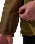 Berghaus Men's Deluge Pro 3.0 Waterproof Jacket (Green/Brown) sleeve