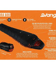 Vango Cobra 600 Down Filled Sleeping Bag (Anthracite)