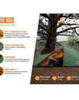 Vango Nevis 300 Tent - 3 Man Trekking/Backpacking Tent