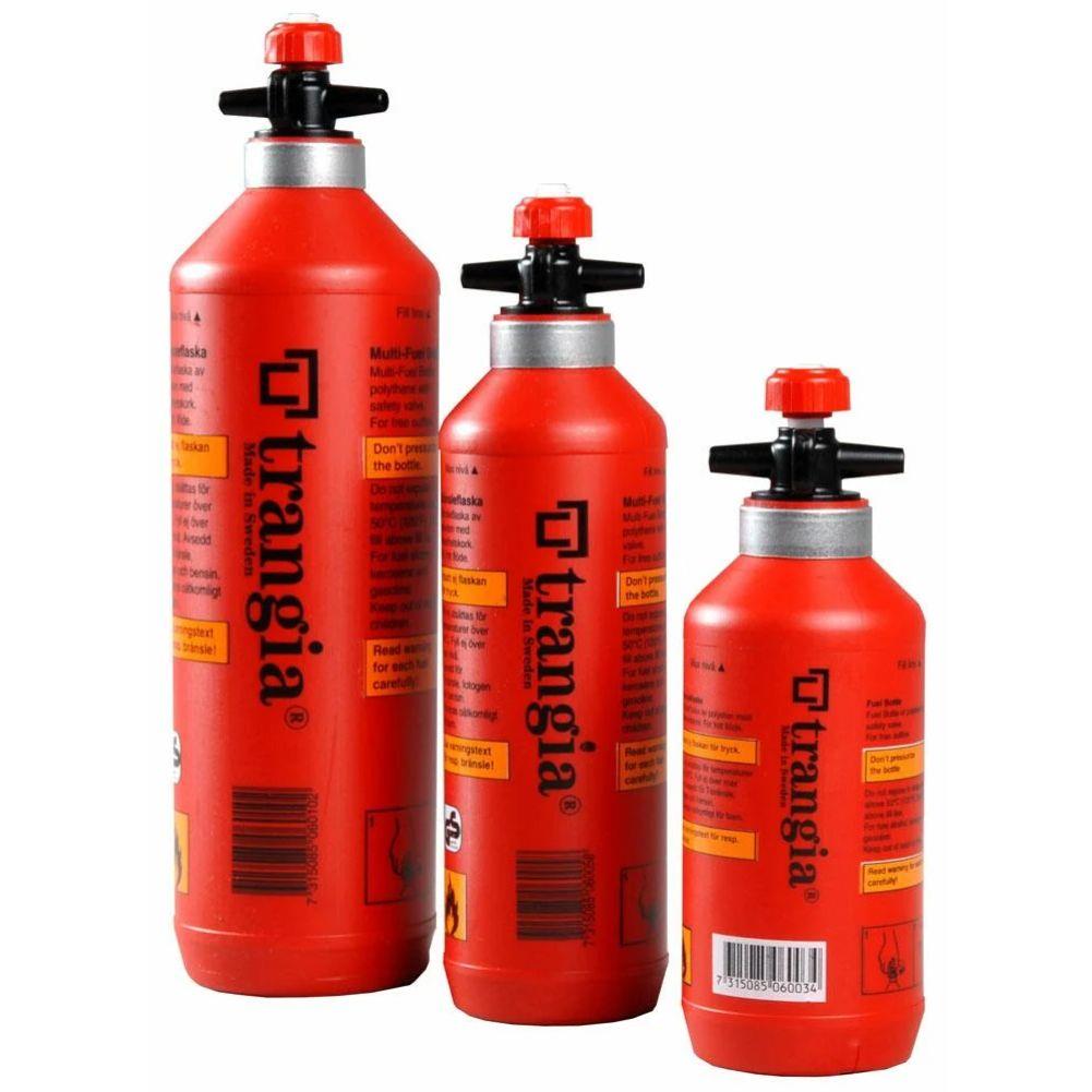 Trangia Fuel Bottles-0.3, 0.5 and 1L with Safety Valve (Red)