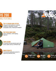 Vango Nevis 200 Tent - 2 Man Trekking Tent