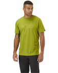 Rab Men's Stance Sketch Organic Cotton Tee (Aspen Green) looking away