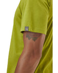 Rab Men's Stance Sketch Organic Cotton Tee (Aspen Green) sleeve