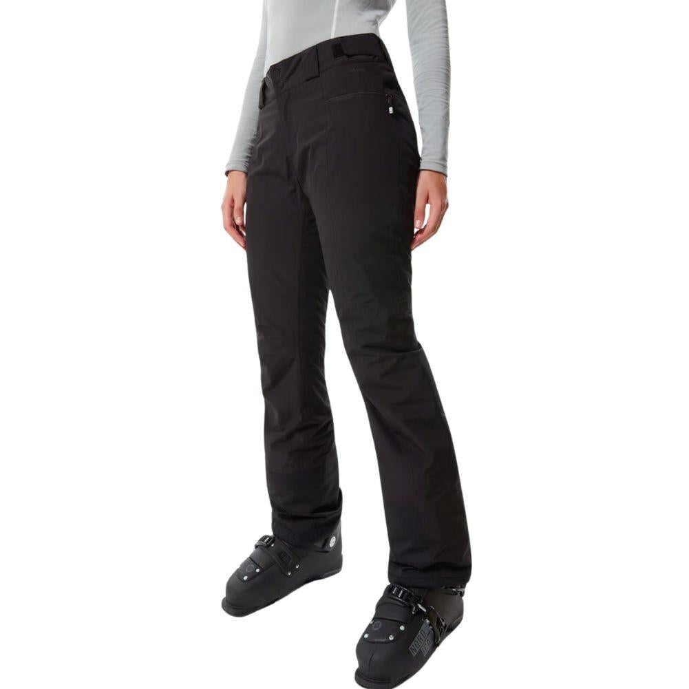 The North Face Women's Presena Snow Sports Pants (TNF Black) legs pose front side