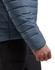 Montane Men's Resolve Hooded Down Jacket (Stone Blue) sleeve