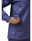 RAB Women's Downpour Plus 2.0 Waterproof Jacket (Patriot Blue) zipper pull