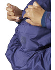 RAB Women's Downpour Plus 2.0 Waterproof Jacket (Patriot Blue) hood pulley