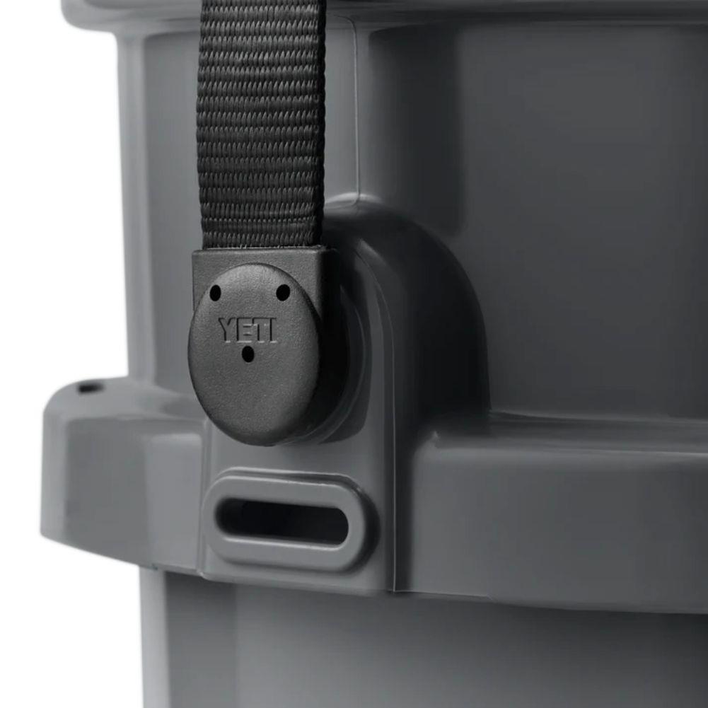 Yeti Loadout 5 Gallon Bucket (Charcoal) side logo