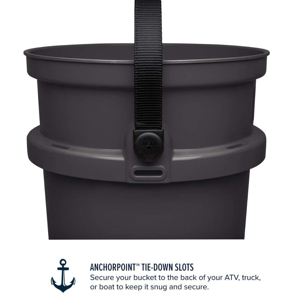 Yeti Loadout 5 Gallon Bucket (Charcoal) anchorpoint