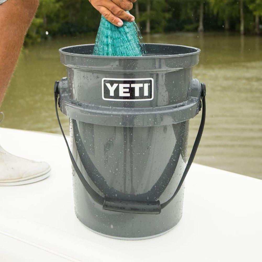 Yeti Loadout 5 Gallon Bucket (Charcoal) net fish