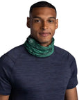 Buff CoolNet UV Neckwear (Ark Ever Green) model neck