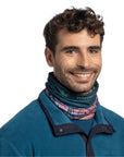 Buff CoolNet UV Neckwear (Yosemite National Park) around neck