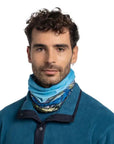 Buff CoolNet UV Neckwear (Glacier National Park) around neck