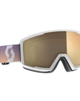 SCOTT Factor Pro Light Sensitive Sports Goggle (Bronze chrome/White/Soft Pink)