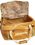 Patagonia Black Hole Duffel 40L (Pufferfish Gold) flap open