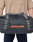 Patagonia Black Hole Duffel 40L (Matte Smolder Blue) holding either side