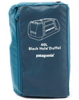 Patagonia Black Hole Duffel 40L (Tidal Teal) packed up