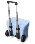 Yeti Roadie 32 Wheeled Cool Box (Big Sky Blue) back handke up
