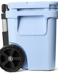 Yeti Roadie 32 Wheeled Cool Box (Big Sky Blue) side view