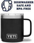 Yeti Rambler 10 oz (296 ml) Stackable Mug (Big Sky Blue) dishwash