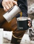 Yeti Rambler 14oz (414 ml) Stackable Mug (Big Sky Blue) pouring