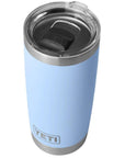 YETI Rambler 20 oz (591 ml) Tumbler (Big Blue Sky) top angl