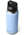 Yeti Rambler 36 oz (1065 ml) Bottle With Chug Cap (Big Sky Blue) top angle