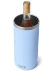 Yeti Rambler Wine Chiller (Big Sky Blue) top angle bottle