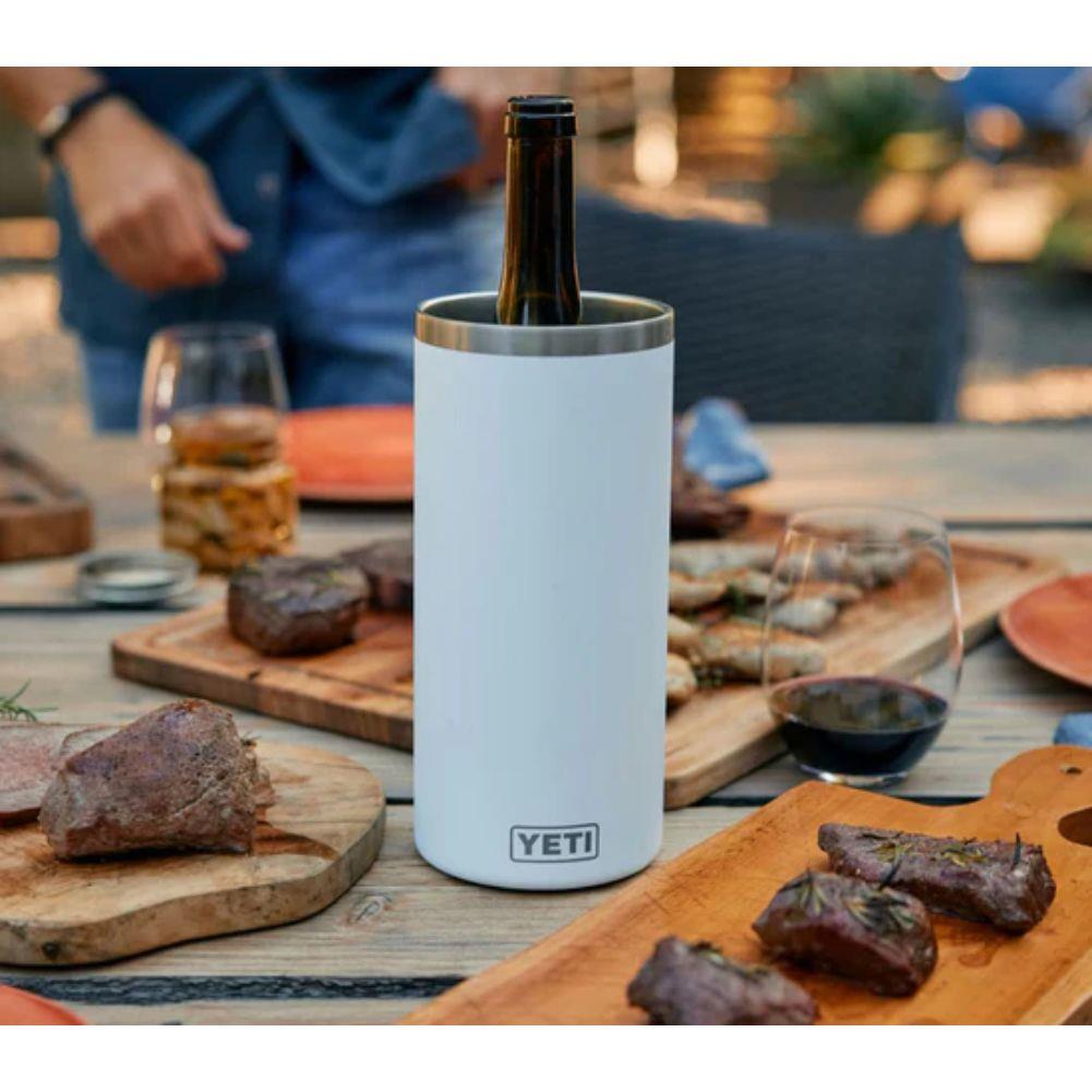 Yeti Rambler Wine Chiller (Big Sky Blue) dinner